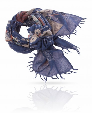 Палантин Женский ZW-VILLAGE/BLUE